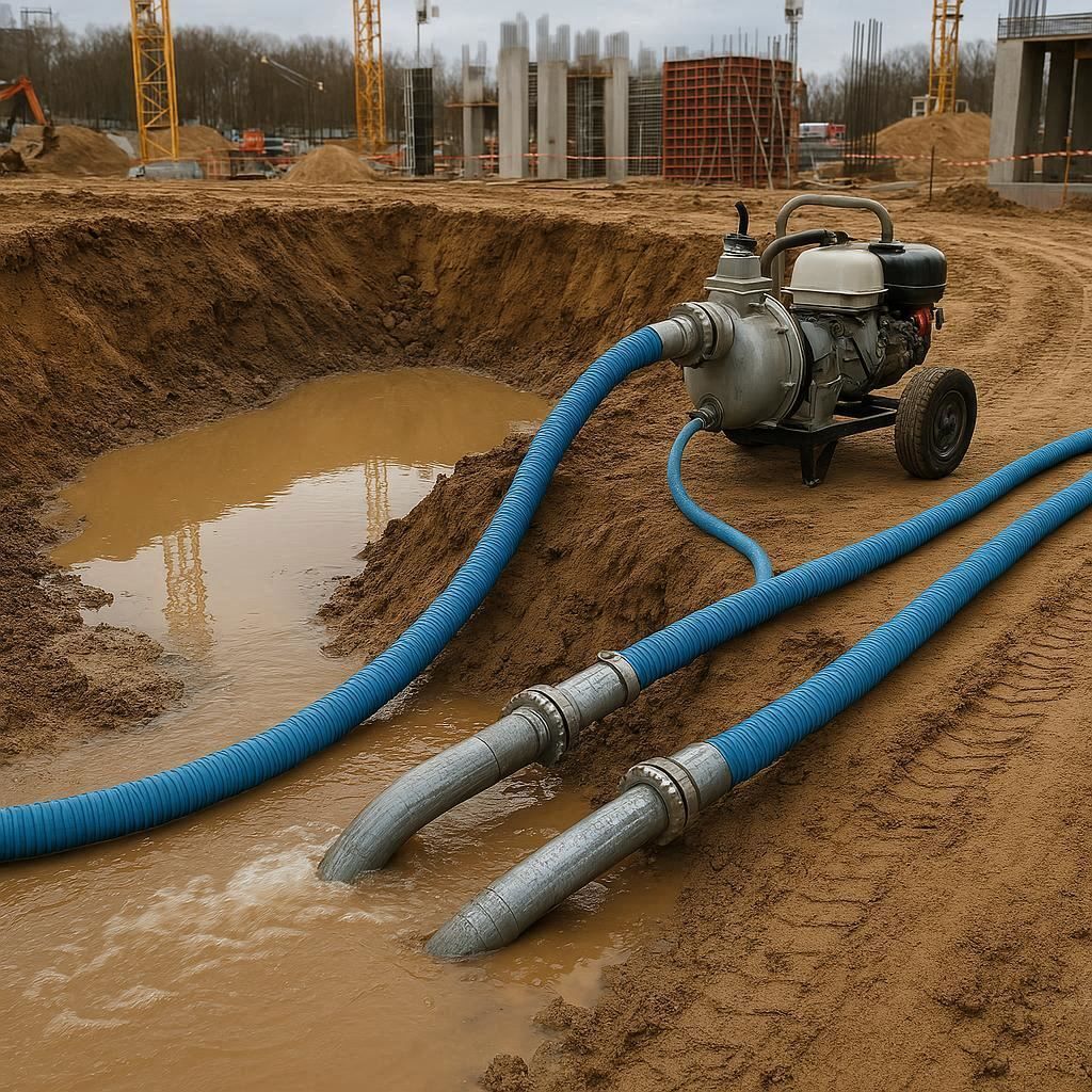 Водопонижение и осушение котлована в Люберцах