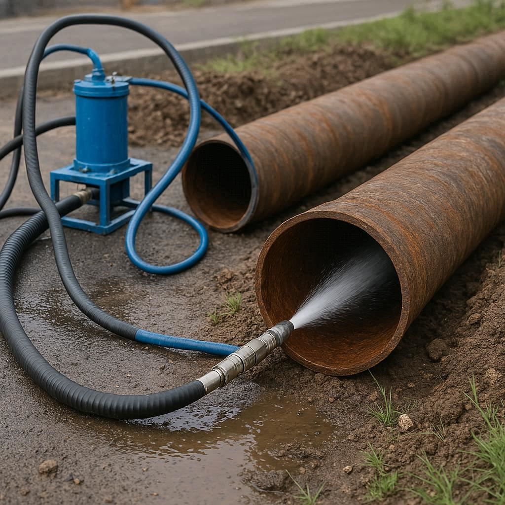 Гидродинамическая прочистка водопроводных труб в Марусине, Люберецкий городской округ